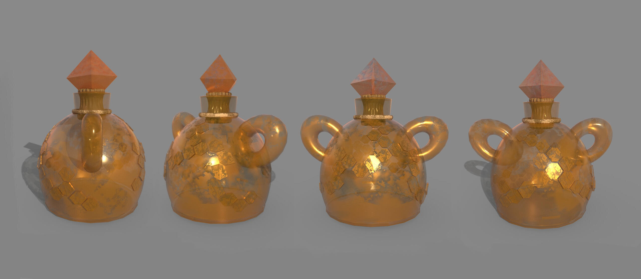 Honeycomb Jug 3D Model