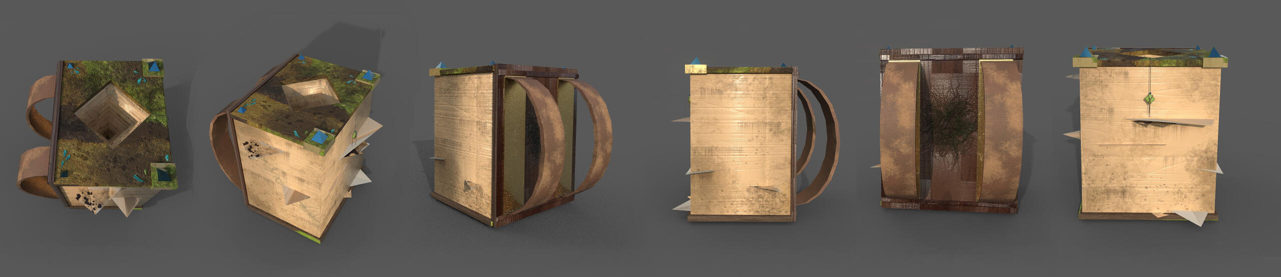 Book Backpack 3D Model
