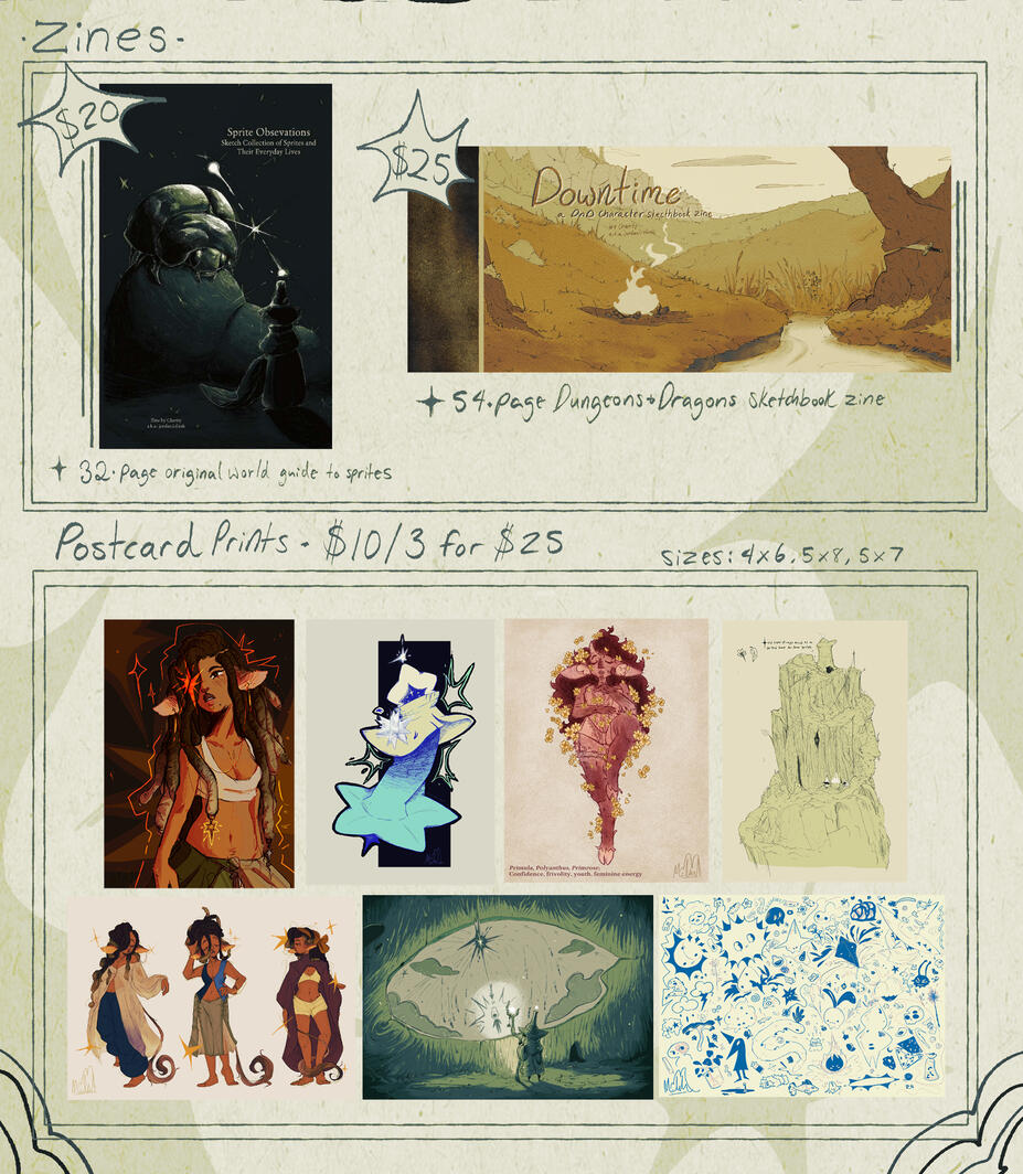 Zines and Postcards