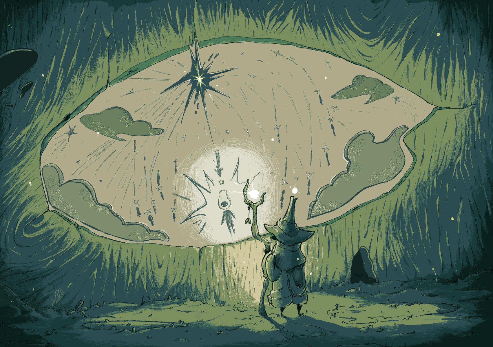 Sprite Cave Drawings