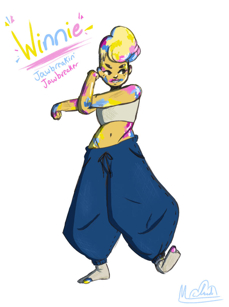 Winnie Character Painting Winnie Character Painting