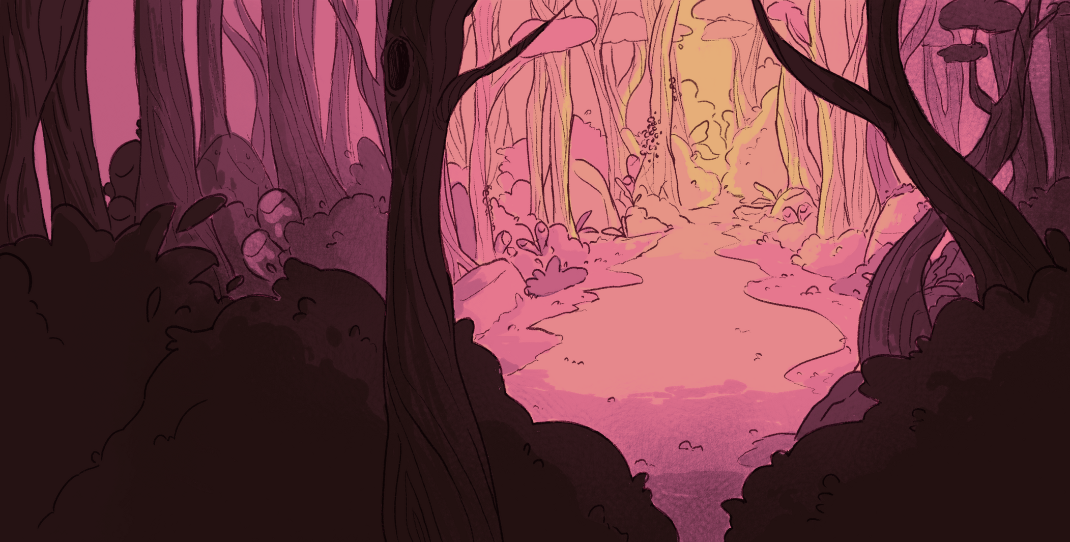 Forest Perspective Environment