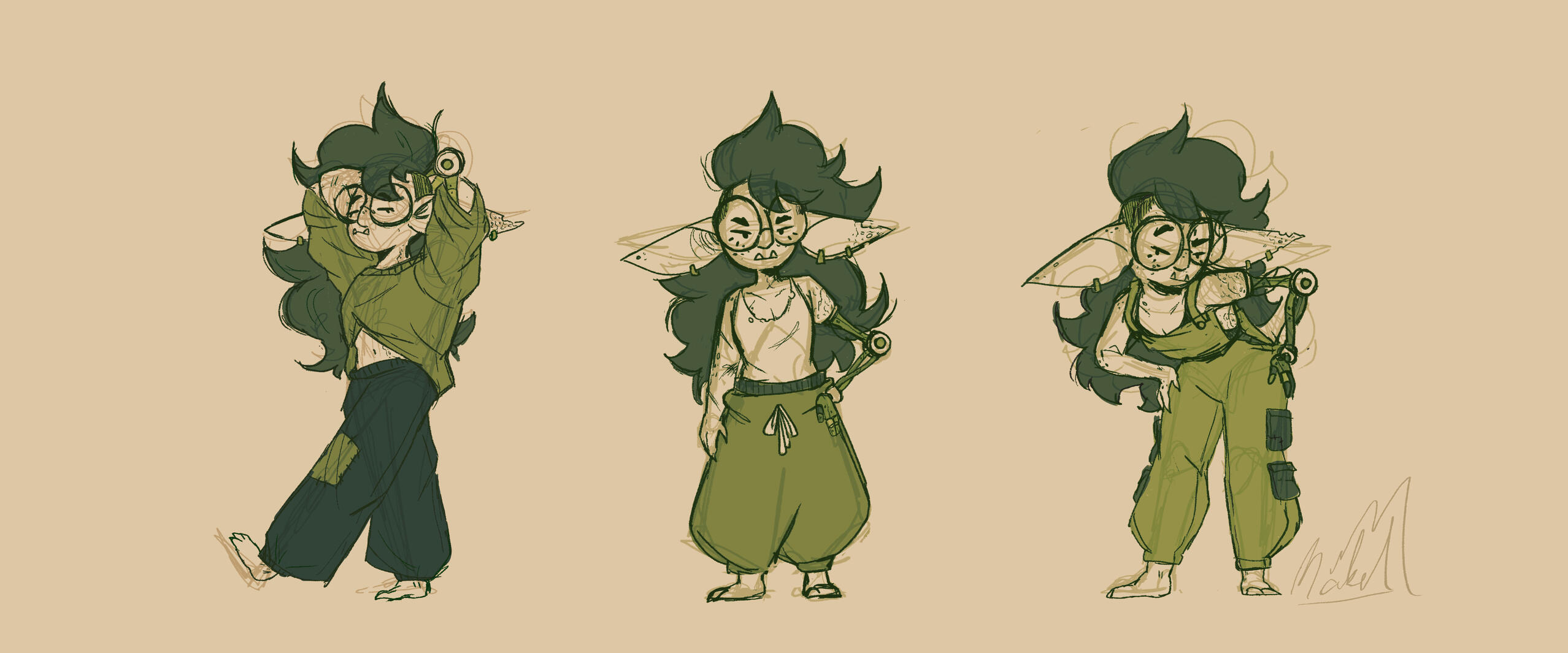Branch Outfit Sketches Branch Outfit Sketches