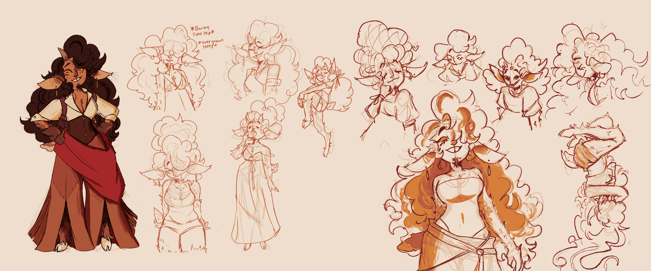 Queenie Sketch Page
