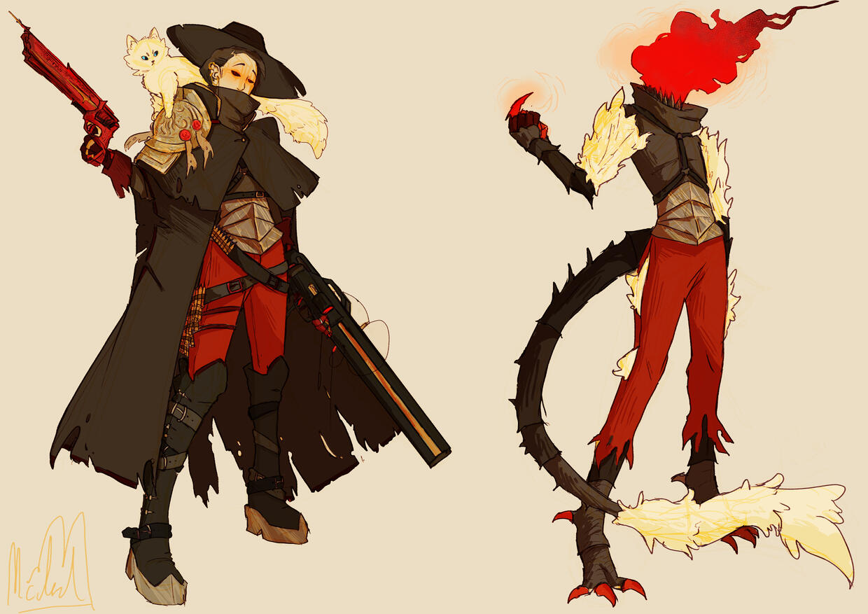 Demon Gunsman Commission