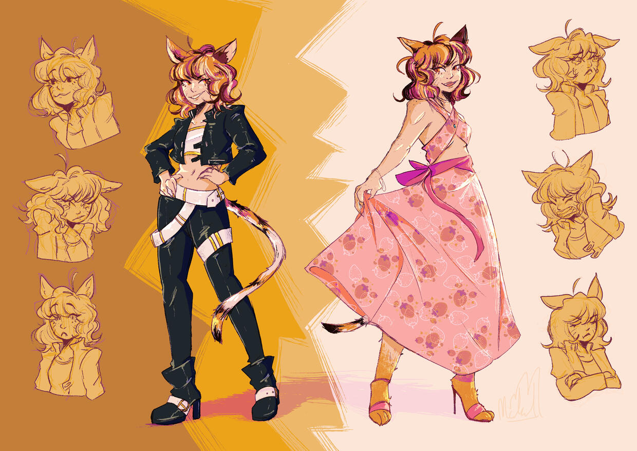 Cat Lady + Expressions